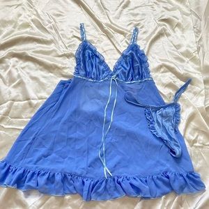 Victoria’s Secret ruffle baby doll lingerie set